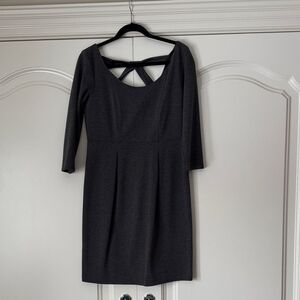 Club Monaco Charcoal Long Sleeve Dress